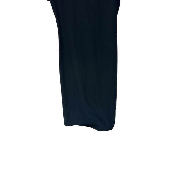 Lynn Lugo Dress Black Basic Classic Classy Short Sleeve Work Office Midi Size 2 - Picture 6 of 12